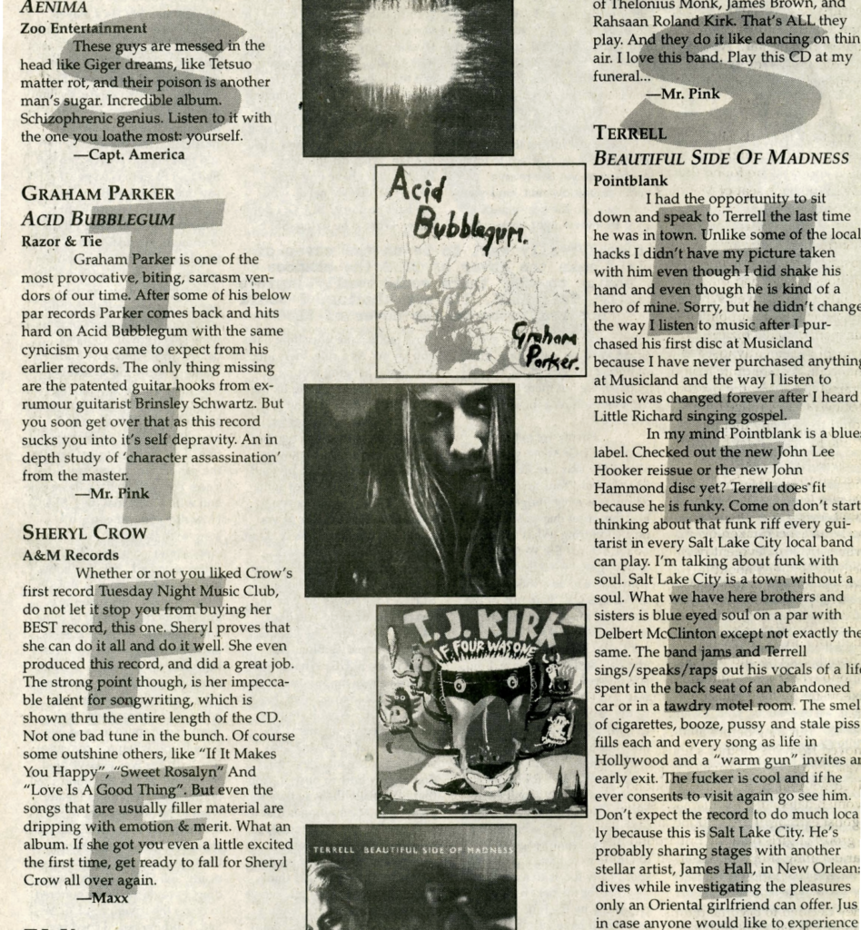 Stiff Sheet: October 1996